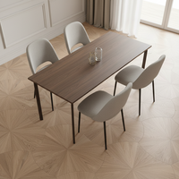 Parquet d'intérieur moderne style Versailles, placage bois dur chêne et noyer, parquet contrecollé