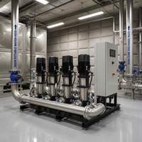 Équipement d'alimentation en eau à vitesse variable et à économie d'énergie, groupe de pompes de surpression à commande micro-ordinateur, filtration par osmose inverse pour