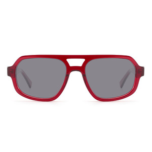 Custom Logo 2026 Fashion <b>Men</b> Women Double Bridges Big Frame <b>Sunglasses</b> UV400 Pilot <b>Square</b> Acetate Sun Glasses for Unisex - Product Image 3