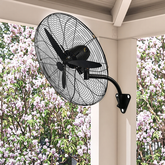 26 Inch Vertical Industrial Air Cooling Fan 13000 Cubic Meter Electric Wall-Mounted High Velocity Outdoor Household Metal 100%