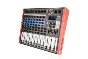 NGVM MIX-8 มิกเซอร์เสียงโลหะ 8 ช่องระดับมืออาชีพ 8 อินพุตไมค์ 3 แบนด์ EQ 2 แบนด์เอาท์พุต AUX USB บลูทูธดีเลย์ - Product Image 2