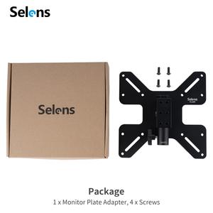 Selens FL200 support de télévision <span class=keywords><strong>TV</strong></span> moniteur plaque d'adaptation pour directeur Easy Station chariot poste de travail Support cadre accessoires - Product Image 6