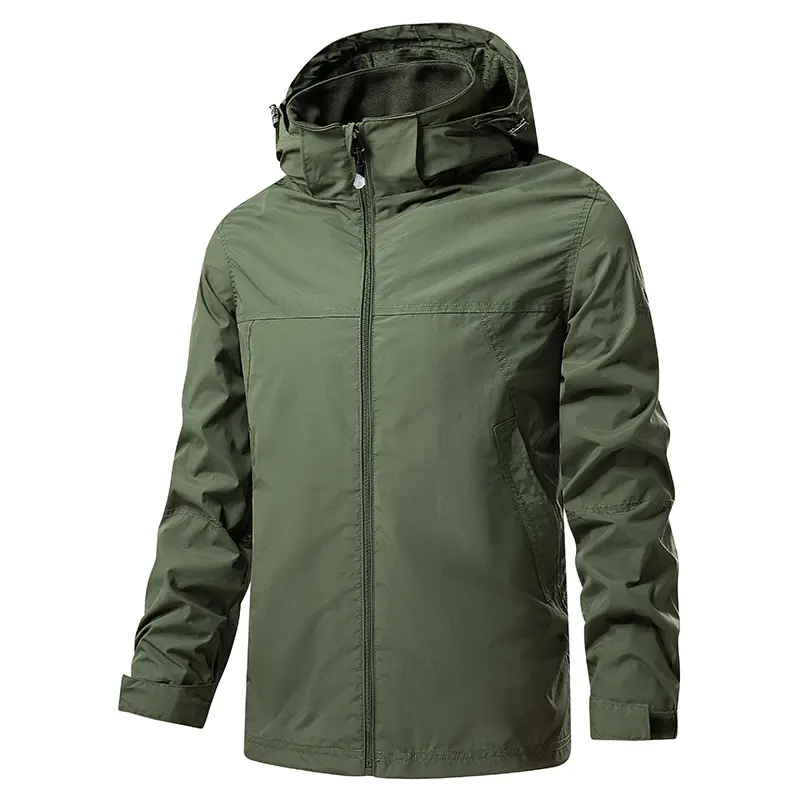 Jacket Men's hooded Spring and Autumn single layer outdoor charge clothing waterproof men's jacket