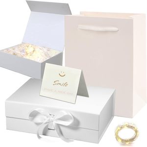 Custom Embossed Gold Foil Hot Stamping Magnetic Closure Rigid <b>Cardboard</b> Gift <b>Box</b> Matt Lamination Recycled Materials Custom Logo - Product Image 1