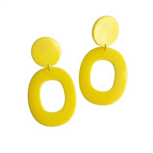 Custom Handmade Resin <b>Earrings</b>, Lightweight Fashion Jewelry Accessories for Women, Wholesale and Gift Collection - Product Image 1