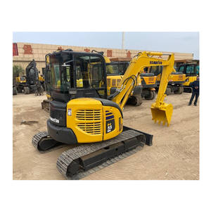 รถขุดไฮดรอลิก Komatsu PC55MR PC55 ของแท้ รถขุดขนาดเล็กสำหรับขาย มีสินค้าในสต็อก PC 55 รถขุดขนาดเล็กมือสอง 5 ตัน - Product Image 1