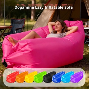 Divano Gonfiabile Portatile da Esterno, Reclinabile Singolo Pieghevole per Campeggio, in Tessuto Oxford Rinforzato, Ripiegabile e Comprimibile per Spedizione - Product Image 2