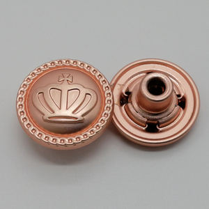 Custom Engraved Logo Matte Black Round Metal <strong>Snap</strong> Press Button <strong>Snaps</strong> <strong>Fasteners</strong> for Clothing Jackets Coat - Product Image 3