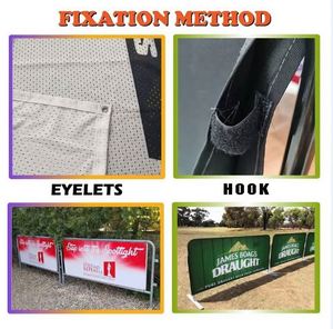 Custom Printed Outdoor Barricade Covers High-Quality Tension Fabric Barricade Covers With Zipper - Product Image 3