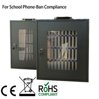 Casier à téléphones portables pour salle de classe, 25, 30, 36 ou 46 emplacements, en acier, avec serrure à clé, mural, armoire pour téléphones mobiles