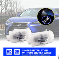 Lumière Led de bienvenue pour porte de voiture, lampe d'ombre de projecteur de Logo Laser de courtoisie pour Lexus LS ES est LX RX GS GX accessoires de voiture