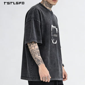 Camiseta Casual de Lujo para Hombre, 100% Algodón Tejido, Oversize, Ecológica, con Estampado Personalizado, de Alta Calidad, Personalizable - Product Image 2