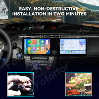 Pour Toyota Prius 2010-2012 Navigation GPS double écran Android 13 Carplay 10.1 ''lecteur multimédia TV pour lecteur DVD
