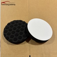 Tampons de polissage en mousse éponge, lot de 5, ensemble de polissage plat OEM, 125 mm, 150 mm, polisseuse de voiture, grain 100, abrasif moyen