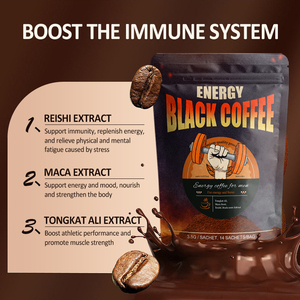 Amulyn Supplément énergétique de café Maca Reishi de haute qualité <span class=keywords><strong>pour</strong></span> hommes Café à base d'extrait de plantes - Product Image 5