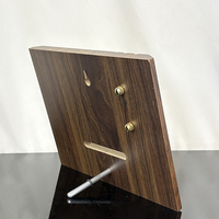 Plaque de récompense en bois personnalisée avec ornement étoile en métal doré, logo personnalisé, trophée commémoratif pour club sportif, cadeau de reconnaissance