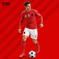 HOSTARON Maillot de football d'équipe de club avec logo personnalisé Maillot respirant pour adulte, survêtement de football imprimé par sublimation