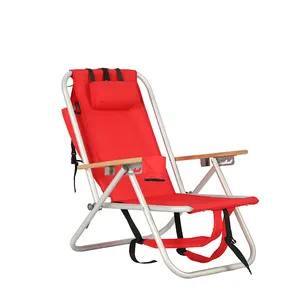 新产品户外便携式可折叠背包铝框架折叠野营和徒步沙滩椅