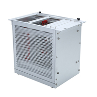 Chasis de Montaje en Rack de Perfil de Aluminio 4U 40HP, Caja de Control Industrial Ventilada, Módulo de Comunicación, Gabinete de Red IP54