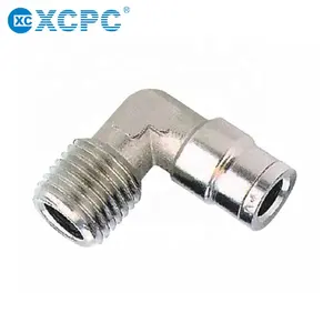 China Professional Manufacturer Factory metal elbow push-in pneumatic brass fittings