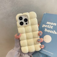 Funda Protectora para Teléfono iPhone 18 17 16 15 14 13 12 Pro Max, Diseño 3D de Huevo, Color Caramelo, a Prueba de Golpes, Acabado Brillante