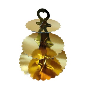 2/4 Tier <b>Paper</b> Cake Stands Wholesale Cardboard Sandwich <b>Cupcake</b> High Tea Takeaway Box Stand - Product Image 3