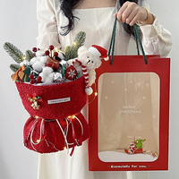Venta al por mayor de animales de peluche decorativos personalizados de peluche de oso de peluche ramo de mujeres Día DE LA MADRE regalo del Día de San Valentín