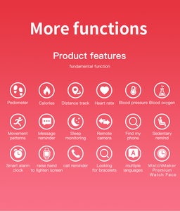 Xy M8 Vòng đeo tay thông minh hiển thị đồng hồ đeo tay thể dục thể thao theo dõi không thấm nước Android Đồng hồ điện thoại điều khiển từ xa chức năng nhiệt kế - Product Image 6
