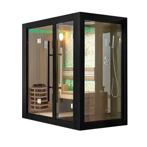 Heißer Verkauf Stil Sauna Zimmer, Innen Sauna mit Kunst Stein, Herd Sauna Kit