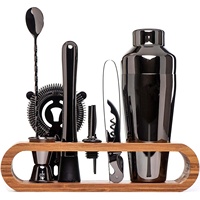 Kit de Barman Professionnel en Acier Inoxydable – Outils de Bar Écologiques et Modernes avec Sac de Transport – Idéal pour les Cadeaux de Voyage