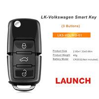 Lot de 5 clés intelligentes universelles Xhorse XSCH01EN KE.LSL Style XM38, nouvelle version, pour clés de voiture