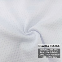 Tissu en maille 100% polyester à séchage rapide, sublimation, 150 g/m², 180 cm, respirant, évacuant l'humidité, tissu tricoté pour maillot de football