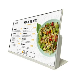 24" HD screen LCD advertising display Electronic signage digital menu board for restaurant and fast food shop