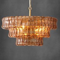 Lustre rectangulaire noir YIOSI de 54 pouces, luminaire suspendu moderne en verre pour salle à manger, éclairage pour îlot de cuisine