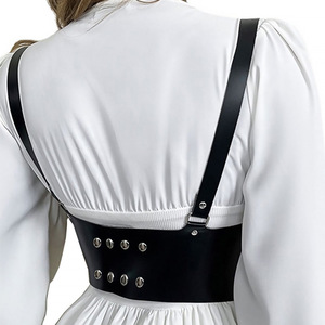 Cinturón de encaje elástico para <span class=keywords><strong>mujer</strong></span>, cinturón de cintura para traje, con cordones, ancho, Waspie, talla grande, venta al por mayor - Product Image 3