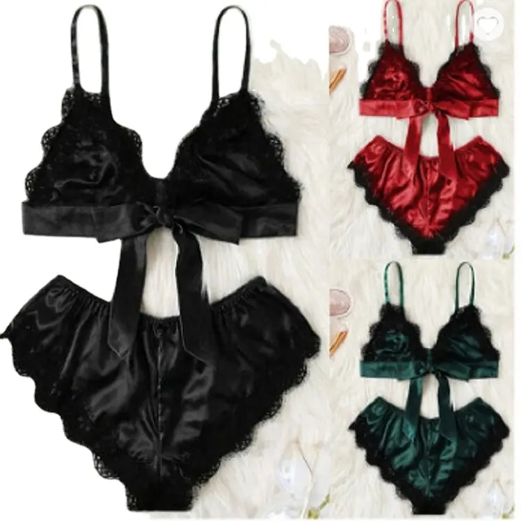 Hot Sale Cheap Sets for Women Lingerie Sets Silk Lingerie Women Clothing Sexy Lingerie Plus Size Women's Clothing Thin Knitted