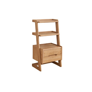 Solid Ash Wood Multi Layer <b>Storage</b> Shelf Bookshelf Floor <b>Table</b> <b>Small</b> Tea Rack Minimalist Design For <b>Small</b> Apartments - Product Image 1