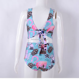 Tankini de Verano para Niñas Pequeñas, Talla Grande, Color Rosa con Estampado de Leopardo, Tirantes Ajustables, Pantalones Cortos de Cintura Alta, Reversible - Product Image 5