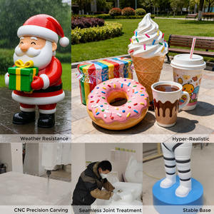 Sculpture en résine de lapin en <span class=keywords><strong>mousse</strong></span>, durable, <span class=keywords><strong>pour</strong></span> l'extérieur et l'intérieur, statue de jardin, décoration de <span class=keywords><strong>pelouse</strong></span>, ornement de maison, thème alimentaire - Product Image 5