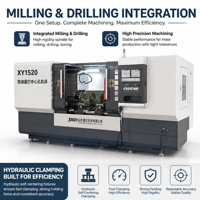 Centre d'usinage CNC à table plate rigide XY1520 pour le fraisage de faces et le perçage de trous, machine-outil robuste avec commande FANUC