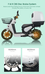 Scooter électrique de course Goldenlion 5000W, vélo de livraison de nourriture à pneus larges, design pliable, batterie au lithium haute efficacité - Product Image 3