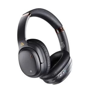 1Mii E600Pro 80H Playtime Headphone avec double connexion Bluetooth, ANC Noise Canceling Over Ear Headphone pour le voyage/bureau