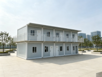 Maison conteneur modulaire préfabriquée industrielle à 2 étages en acier pour chantier de construction, dortoir et bureau - Vente en gros