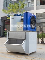 Machine à glace en flocons d'acier au carbone à haute productivité 1000KG 2000KG 3000KG refroidissement de fruits de mer bon prix avec composant de noyau de compresseur