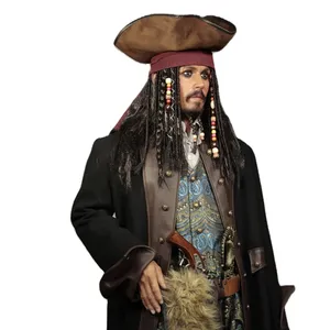 Lifesize Custom Pirate Statue Wax Caribbean Pirates Figure for Sale