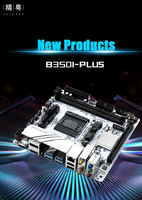 IXT B350i PLUS ARGB Motherboard AMD AM4 ITX Single DDR4 SATA Server Mendukung Seri 5000 Baru 32GB