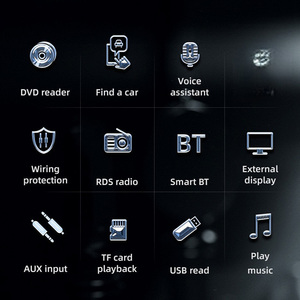 เครื่องเสียงติดรถยนต์แบบยูนิเวอร์แซล 1 Din เครื่องเล่น MP3 พร้อม RDS FM USB AUX - Product Image 1