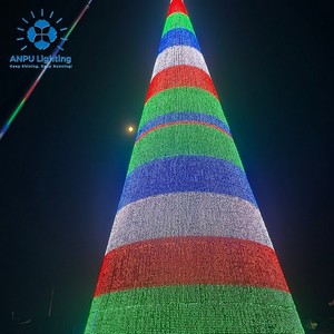 ANPU LIGHTING AP-Mile High Tree 50M Arbre <span class=keywords><strong>de</strong></span> Noël Géant avec Éclairage LED RGB Dynamique - Décoration <span class=keywords><strong>de</strong></span> Fêtes IP65 - Vente Directe Usine - Product Image 2