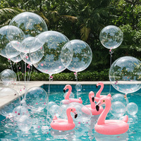Ballons transparents pour remplissage, grands ballons transparents pour anniversaires, mariages, baby shower, décorations de fête de Noël, ballons Bobo de 20 pouces