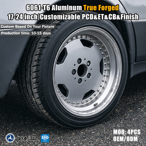 Jantes forgées sur mesure Viaol 2 pièces 18x8.5 18x10 19x10.5 5x112MM Argent Aero 5 trous compatibles avec Mercedes <span class=keywords><strong>R129</strong></span> SL500 <span class=keywords><strong>SL600</strong></span> - Product Image 1